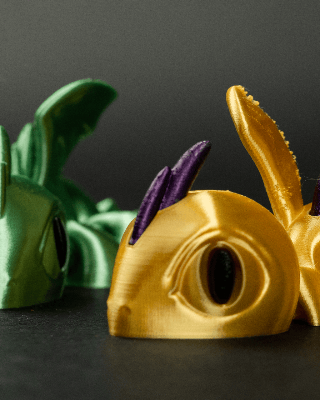 2 Pack Articulating Mystery Baby Dragon | 3D Printed Flexible Fidget Toy