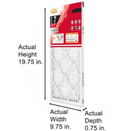 10 in. x 20 in. x 1 in. Allergen Plus Pleated Air Filter FPR 7, MERV 11 (2-Pack)