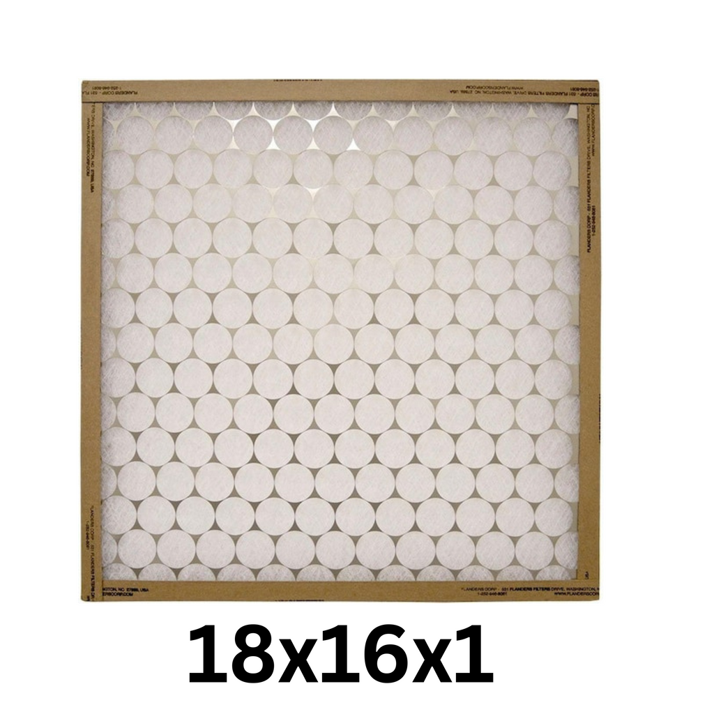 12 Pack – 18x16x1 MERV 4 Furnace Air Filters – Washable FRP Panel Filters – Model 10055 011618
