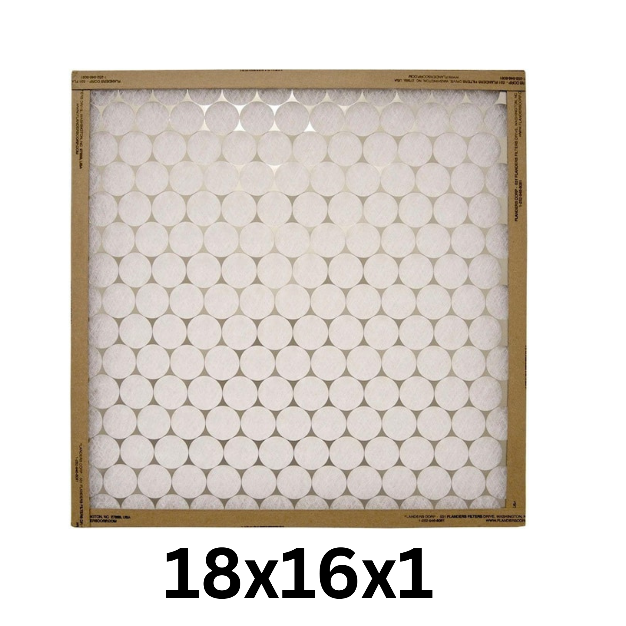 12 Pack – 18x16x1 MERV 4 Furnace Air Filters – Washable FRP Panel Filters – Model 10055 011618