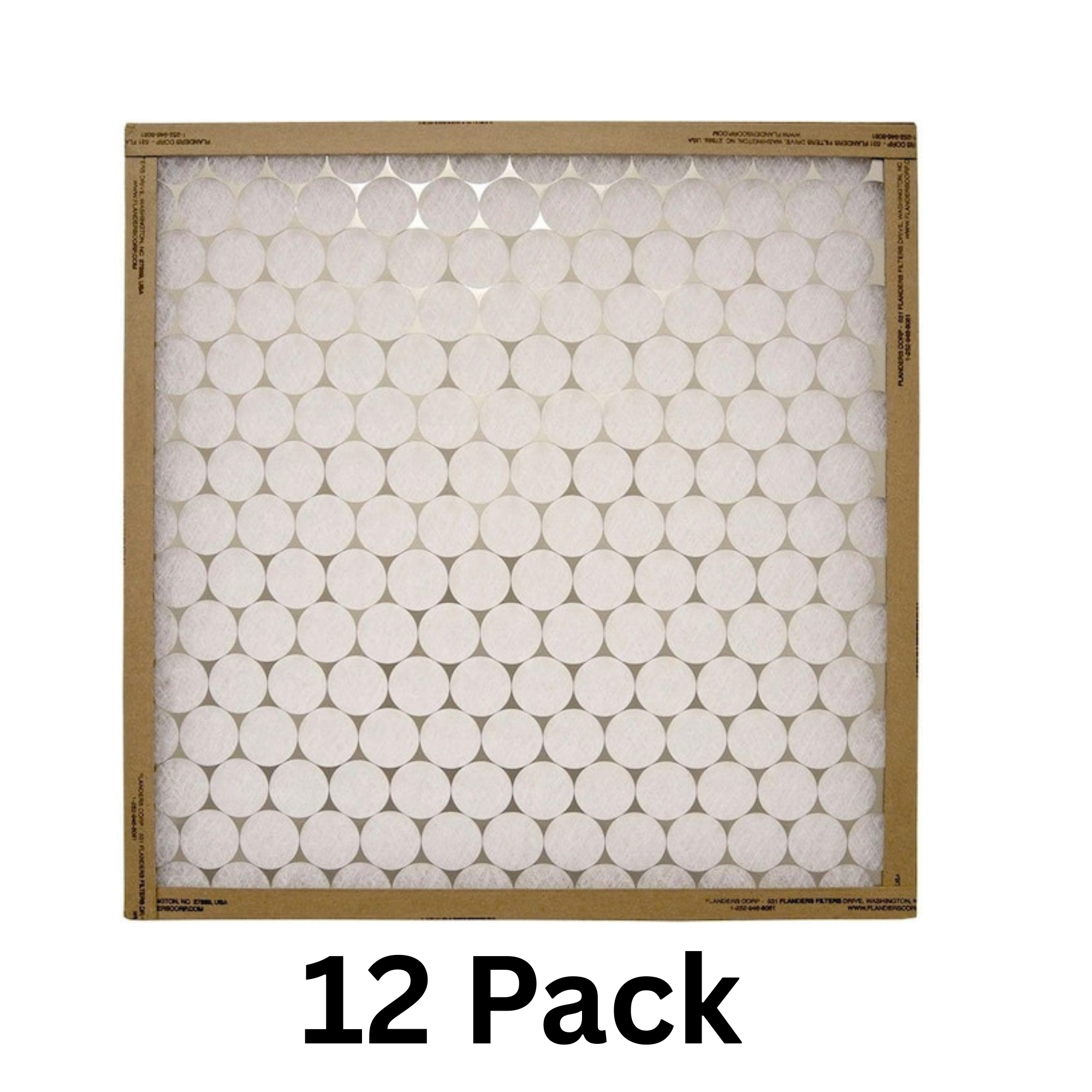 12 Pack – 18x16x1 MERV 4 Furnace Air Filters – Washable FRP Panel Filters – Model 10055 011618