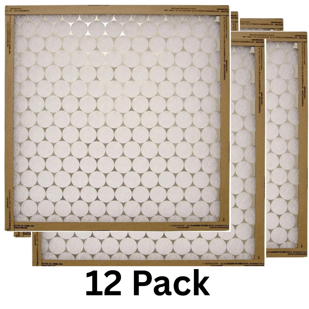 12 Pack – 18x16x1 MERV 4 Furnace Air Filters – Washable FRP Panel Filters – Model 10055 011618