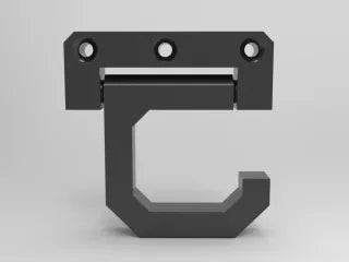 Wall-Mounted Fishing Rod Holders - 3D Printed PETG Red 4-Pack