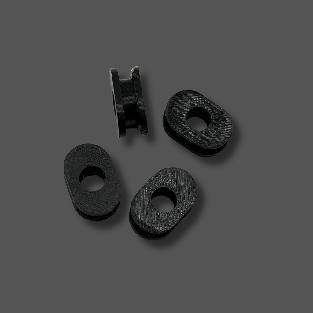 Jeep TJ Door Surround Bushings 1997-2006 TPU Replacement 4 Pack Black
