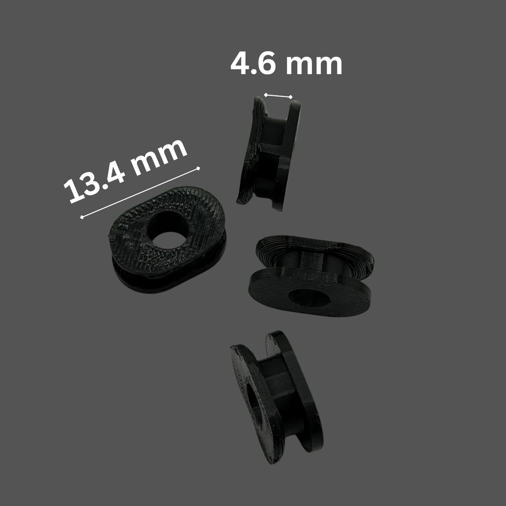 Jeep TJ Door Surround Bushings 1997-2006 TPU Replacement 4 Pack Black