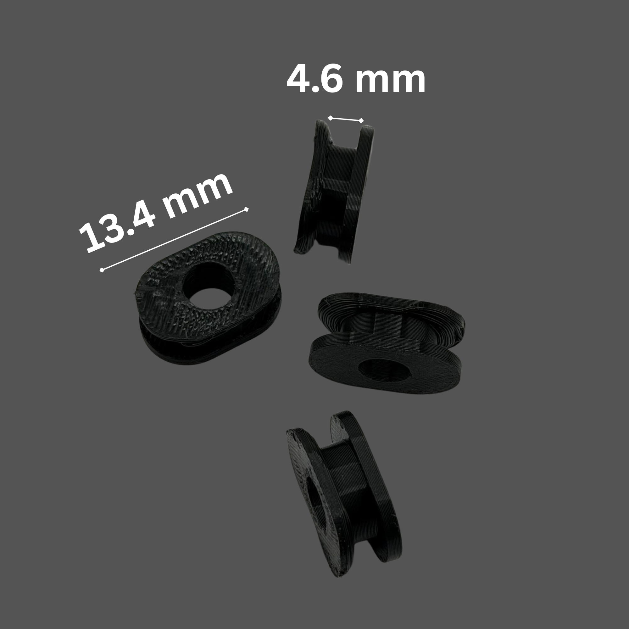 Jeep TJ Door Surround Bushings 1997-2006 TPU Replacement 4 Pack Black