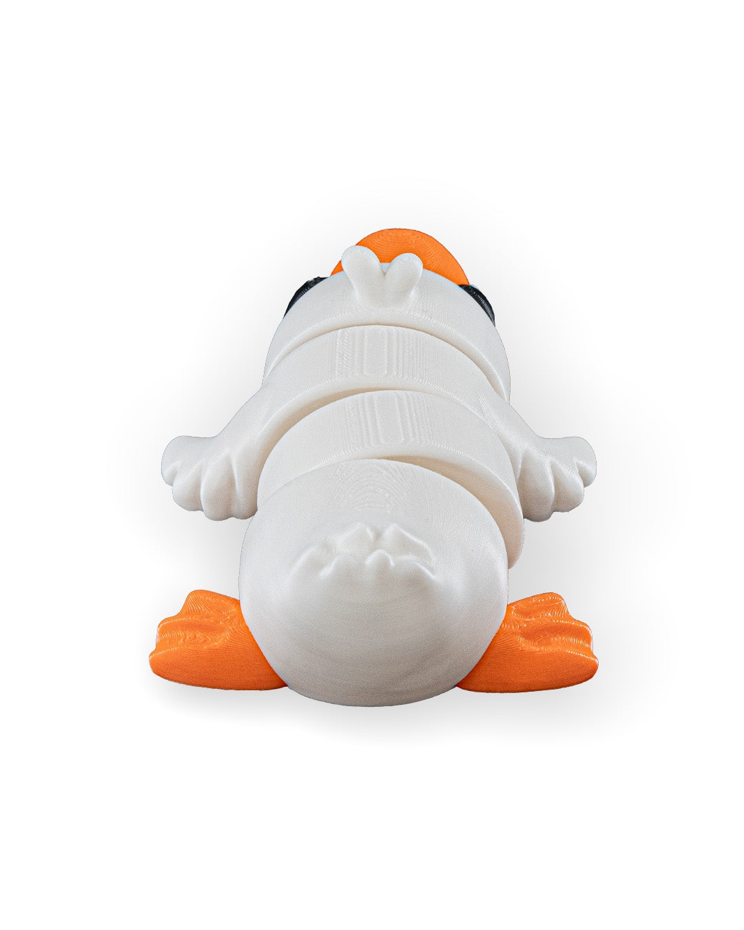 3D Printed Duck Keychain - Set of 2 - Articulated PLA Model - Cute and Collectible