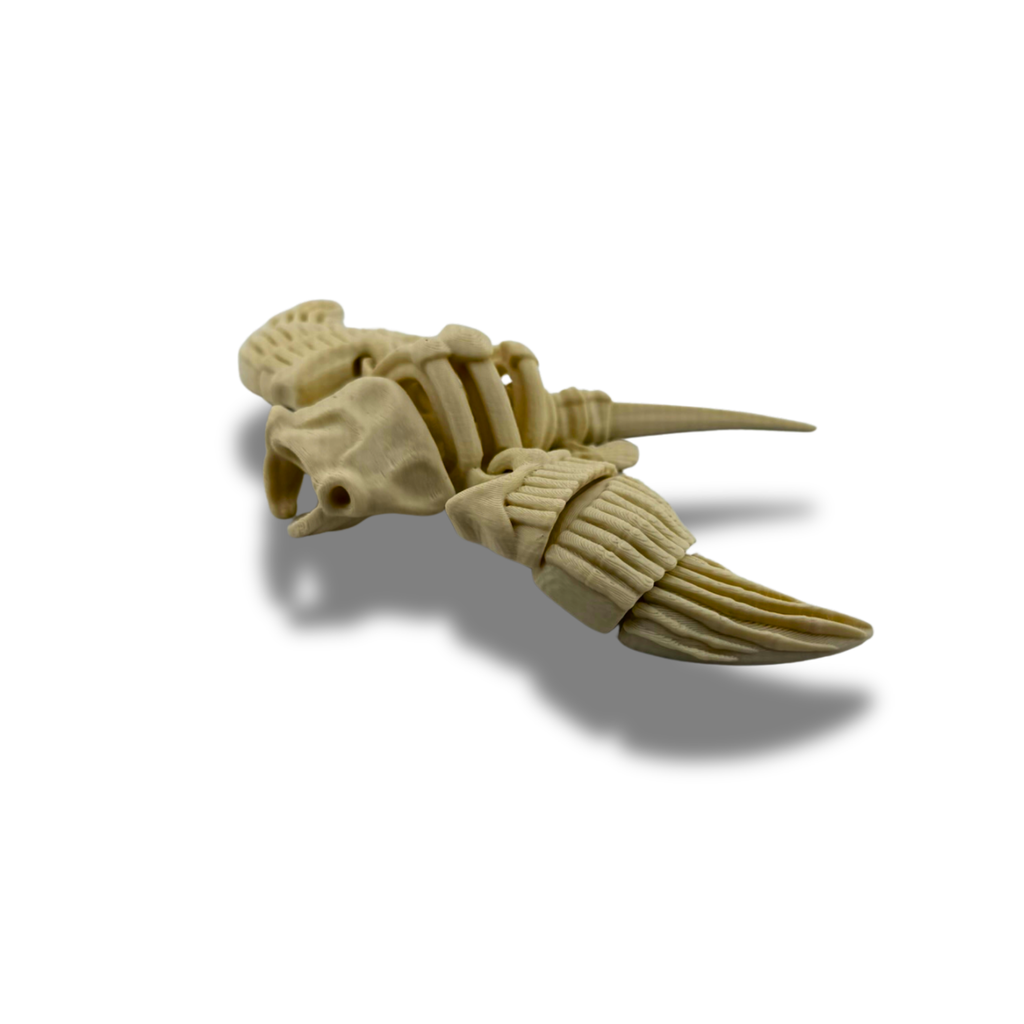 BuildInk Articulated Skeleton Sea Creature Set – 6pc 3D Printed Ocean Animal Bundle – Shark, Crab, Turtle, Octopus, Starfish & Stingray Style Figures