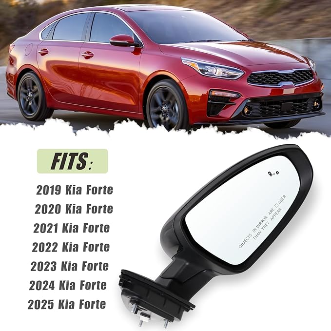 Right Passenger Side Door Mirror Compatible With 2019 2020 2021 2022 2023 2024 2025
