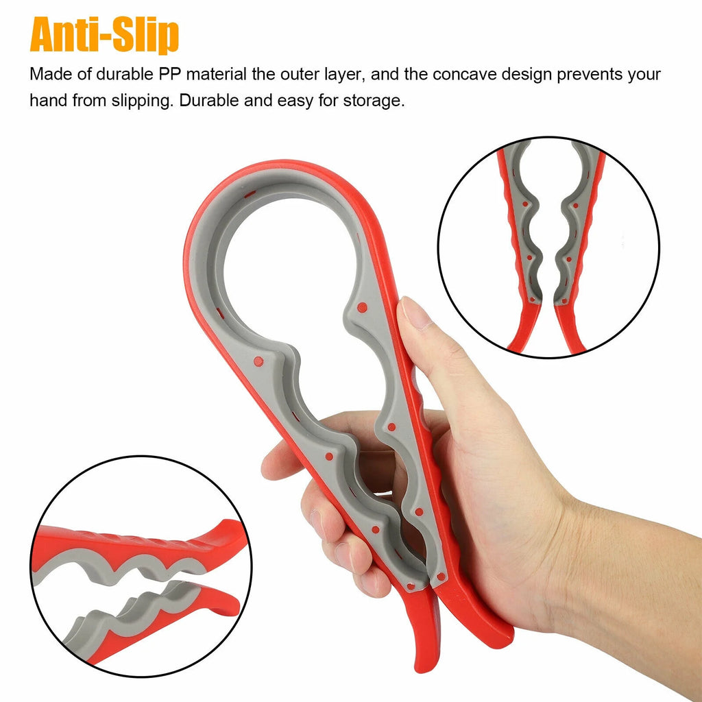 Set, 4-in-1 Rubber Can and Lid Open Gripper, Silicone Pad,Easy Multi Kitchen Tools
