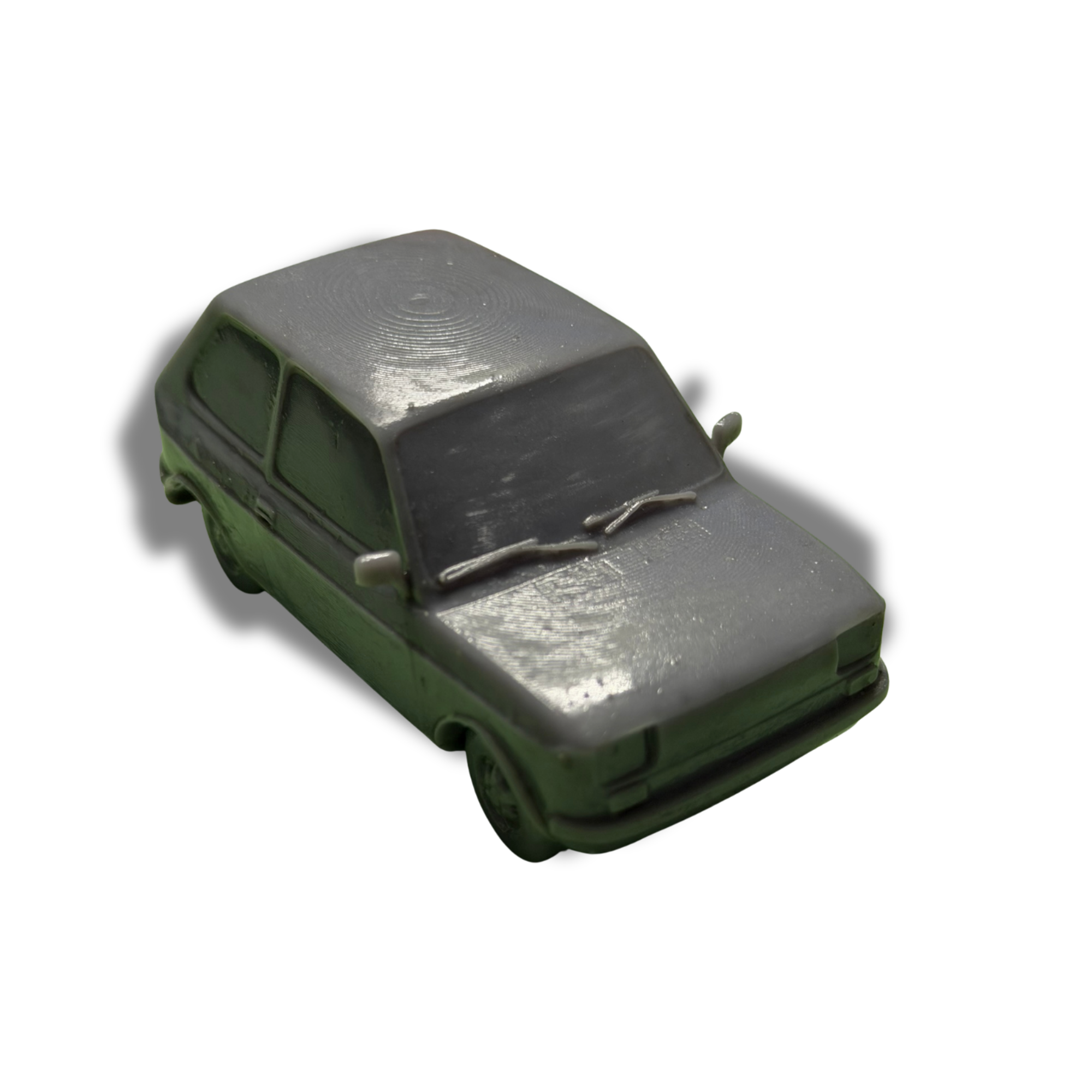 3.5" Resin Mini Car Model 3D Printed Unpainted Collectible Display Piece