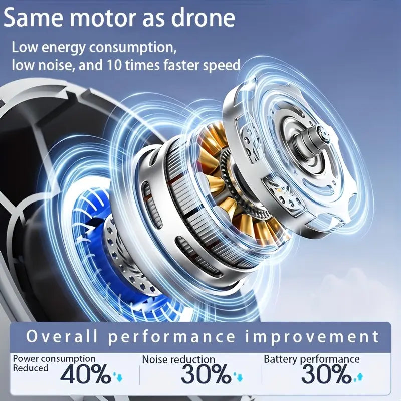 💨 Mini Handheld Cordless Fan – Pocket-Sized Power for On-the-Go Cooling!