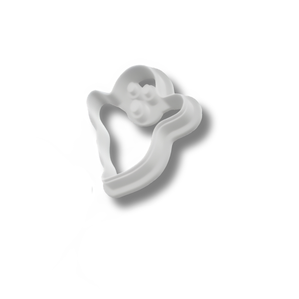 BuildInk™ Ghost 7 Clay Cutter Set – 7-Piece + FREE Bonus 20 mm Mini (8 Total) | Polymer Clay/Fondant Cutters | 3D Printed, Made to Order