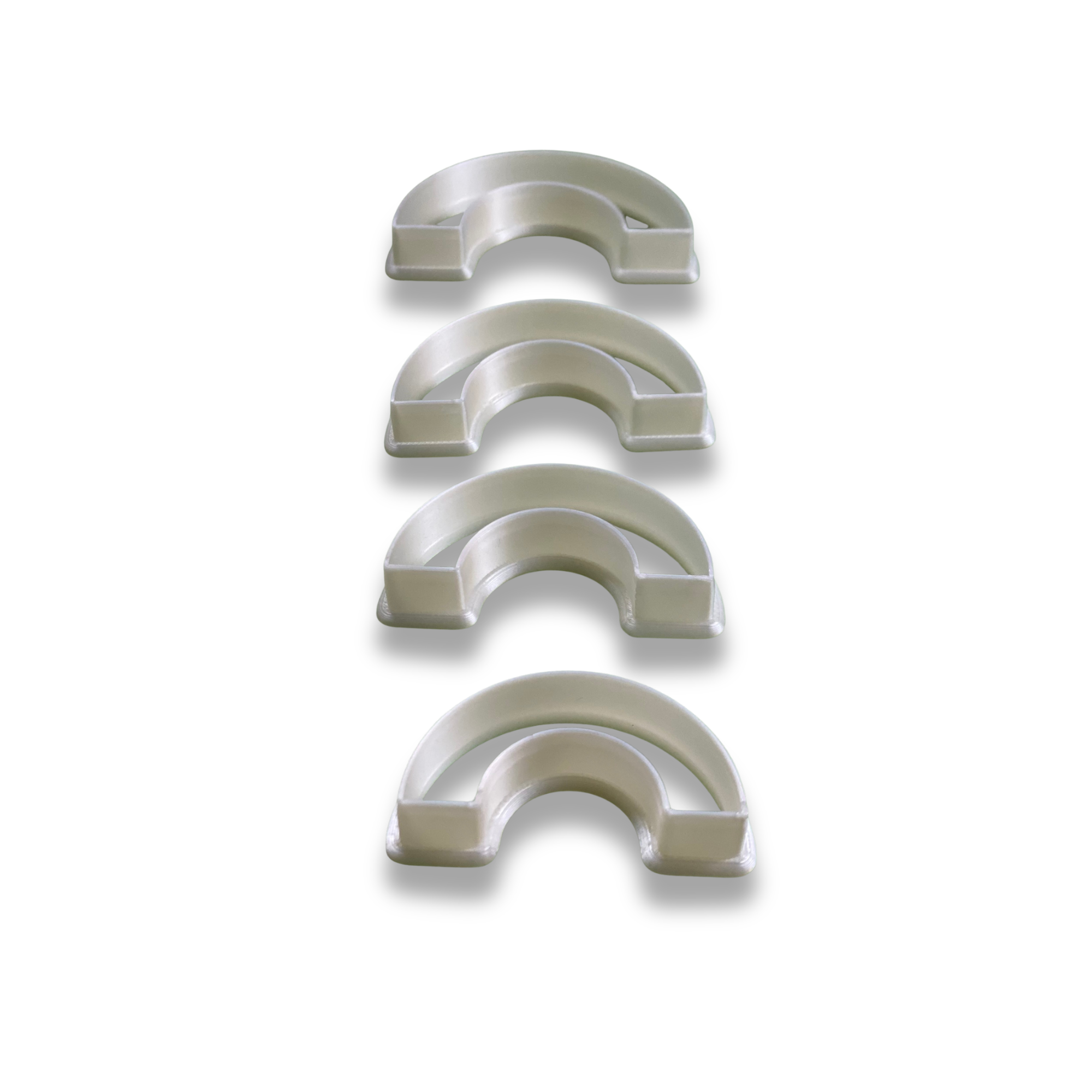 10 Size Rainbow Polymer Clay Cutter Set 15-60mm Arch Clay Cutters Jewelry