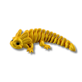 BuildInk 7.5" Articulated Dragon Gold 3D Printed Flexible Collectible Figure
