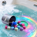 Tiny Bath Bomb Cubes Set with Random 3D Printed Axolotl & Storage Container – Approx 15 Pieces