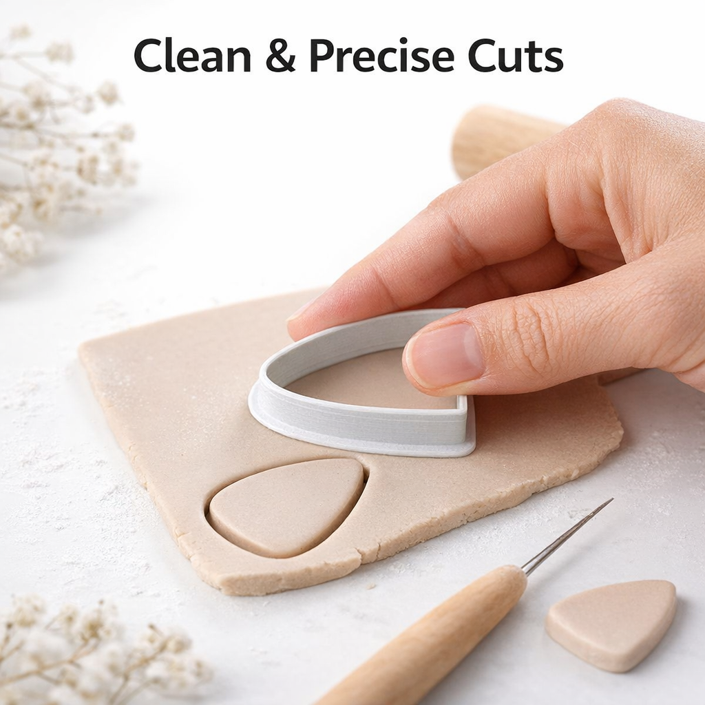 Half Oval Polymer Clay Cutter Set 15-35mm – Earring Jewelry Making Tool