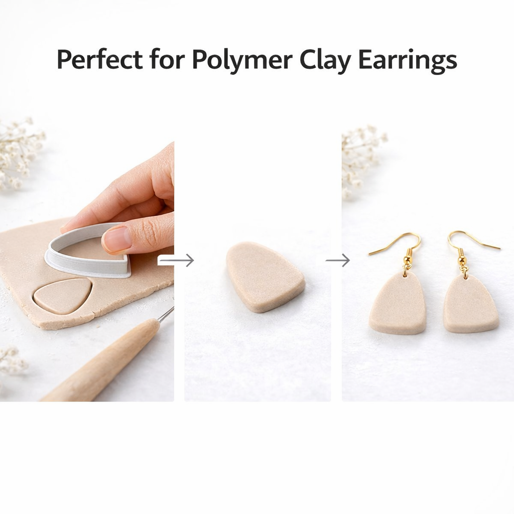 Half Oval Polymer Clay Cutter Set 15-35mm – Earring Jewelry Making Tool