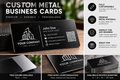 10 Custom Metal Business Cards Personalized Logo QR Code | Laser Engraved Aluminum Business Cards | Custom Business Cards