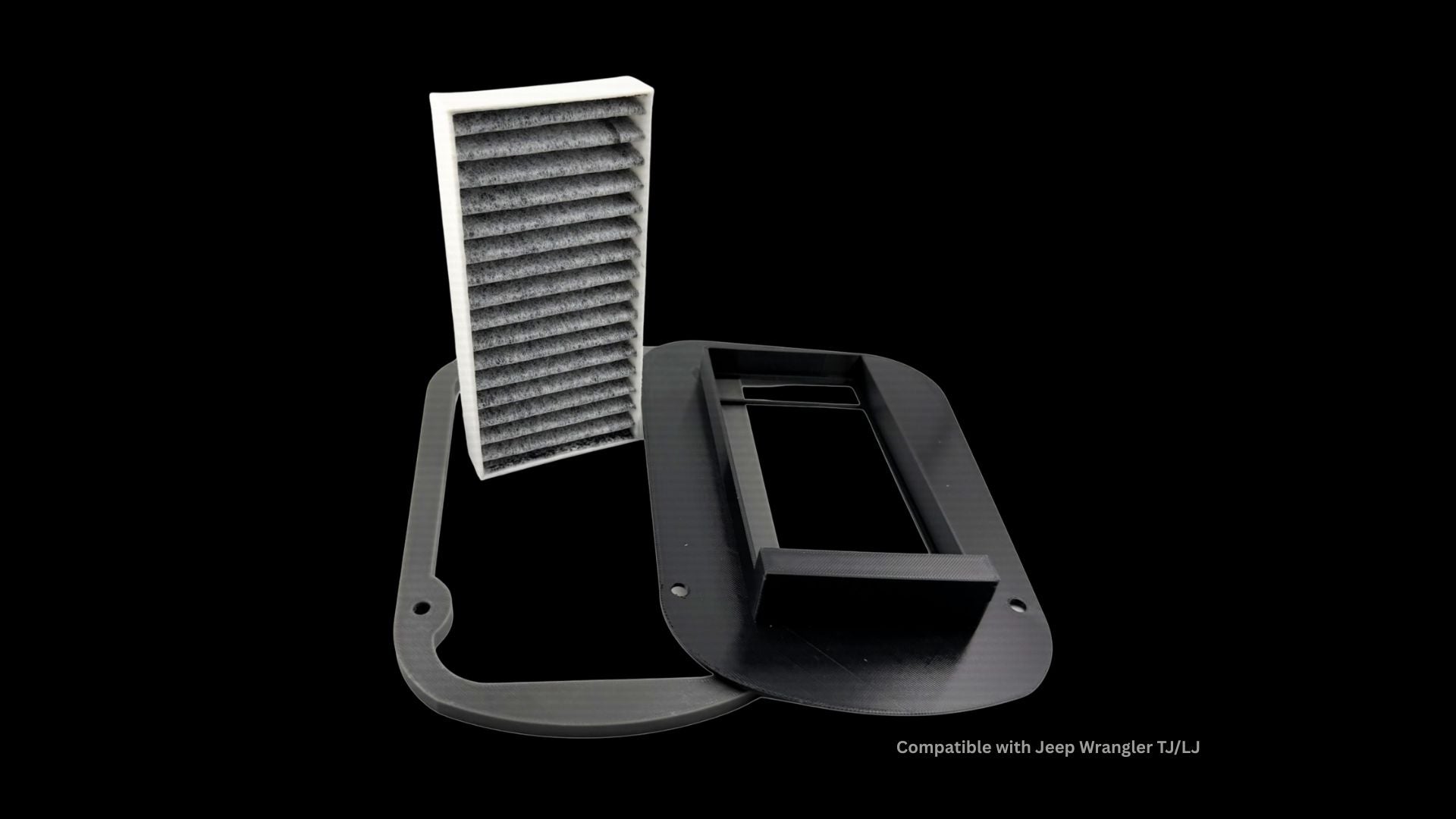 Jeep Wrangler TJ LJ Cabin Air Filter Retrofit Kit 2003-2006 3D Printed Adapter