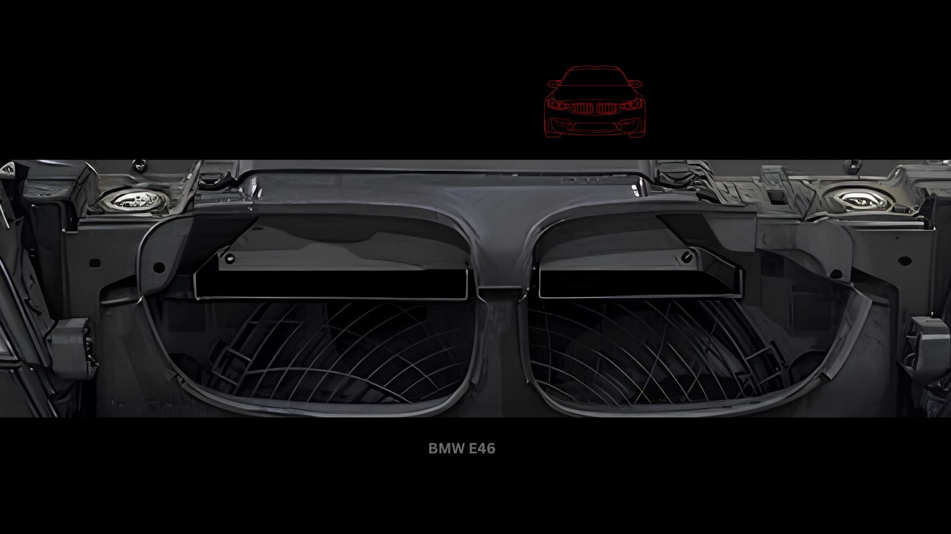 Air Scoop Duct – Compatible with BMW E46 – 3D Printed PETG Front Bumper Air Guide