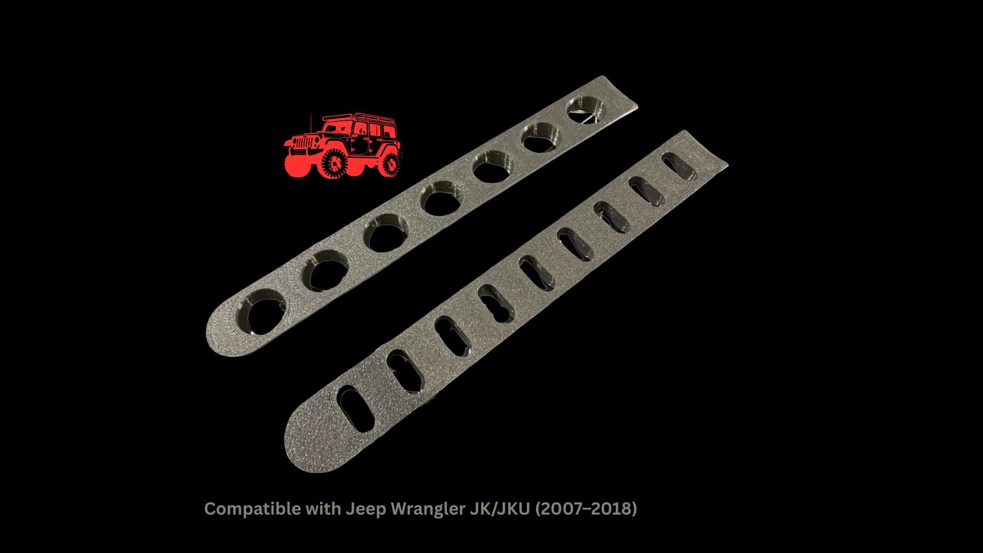 Jeep Wrangler Door Handle Inserts JK JKU (2007–2018) – No Drilling Required – 3D Printed Handle Reinforcement – Multiple Colors Available