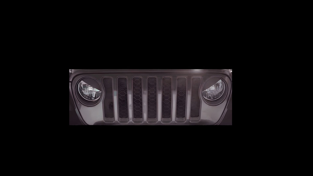 Front Headlight Eye Trim Compatible with Gladiator 2018–2023 – 3D Printed Insert – Custom Look Accessory