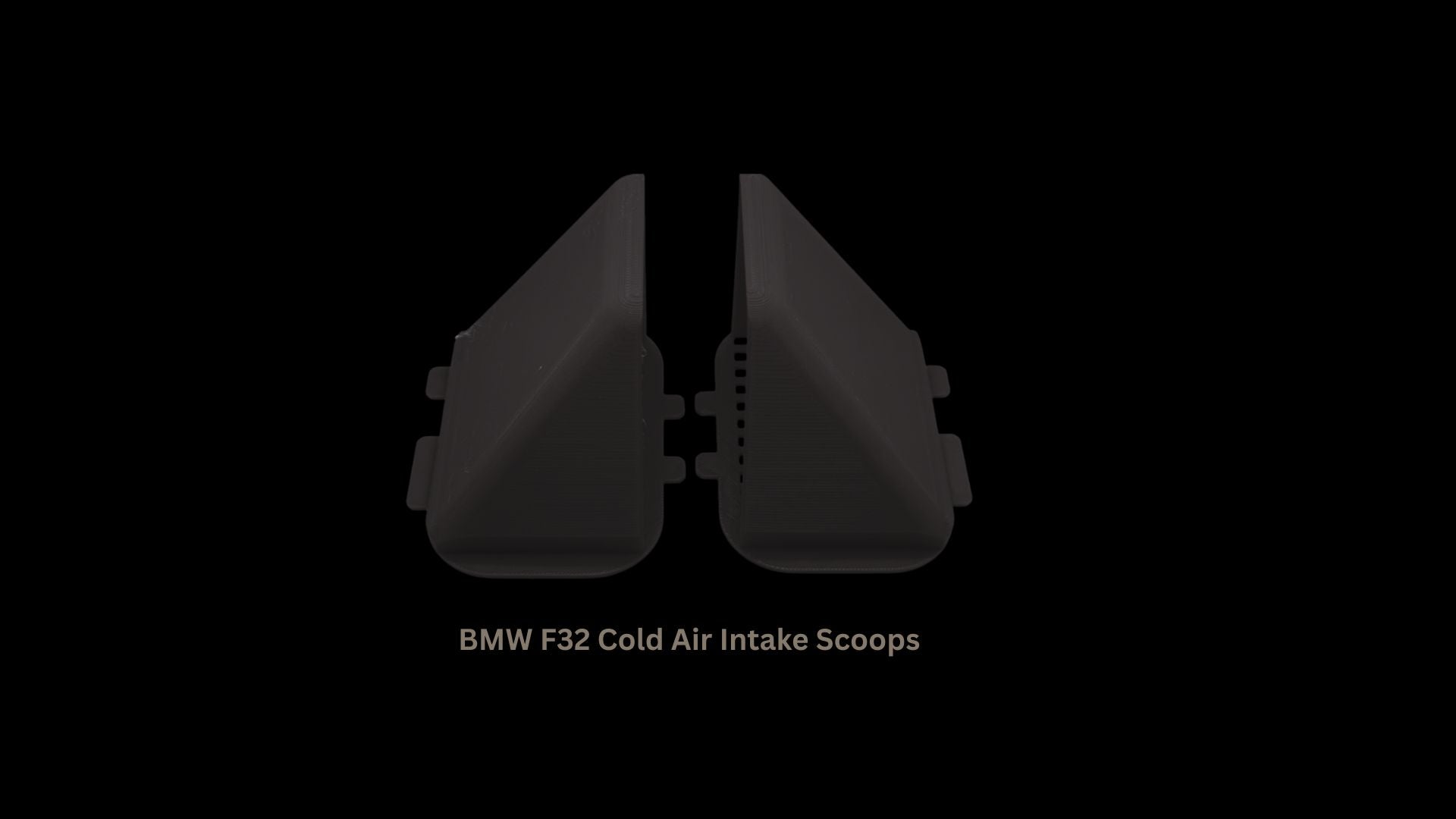 BMW Cold Air Intake Scoops – Left & Right with Integrated Grille – 3D Printed