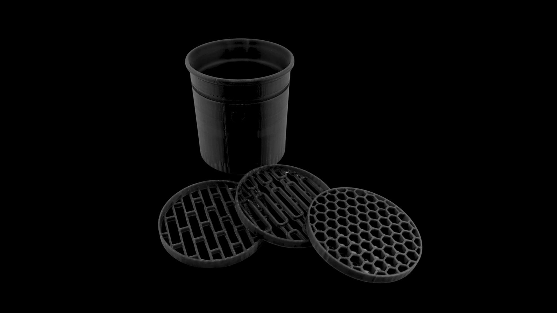 BuildInk™ Headlight Cold Air Intake Ring with Grille – Compatible with Dodge Challenger 2015–2021 – 3D Printed Automotive Accessory
