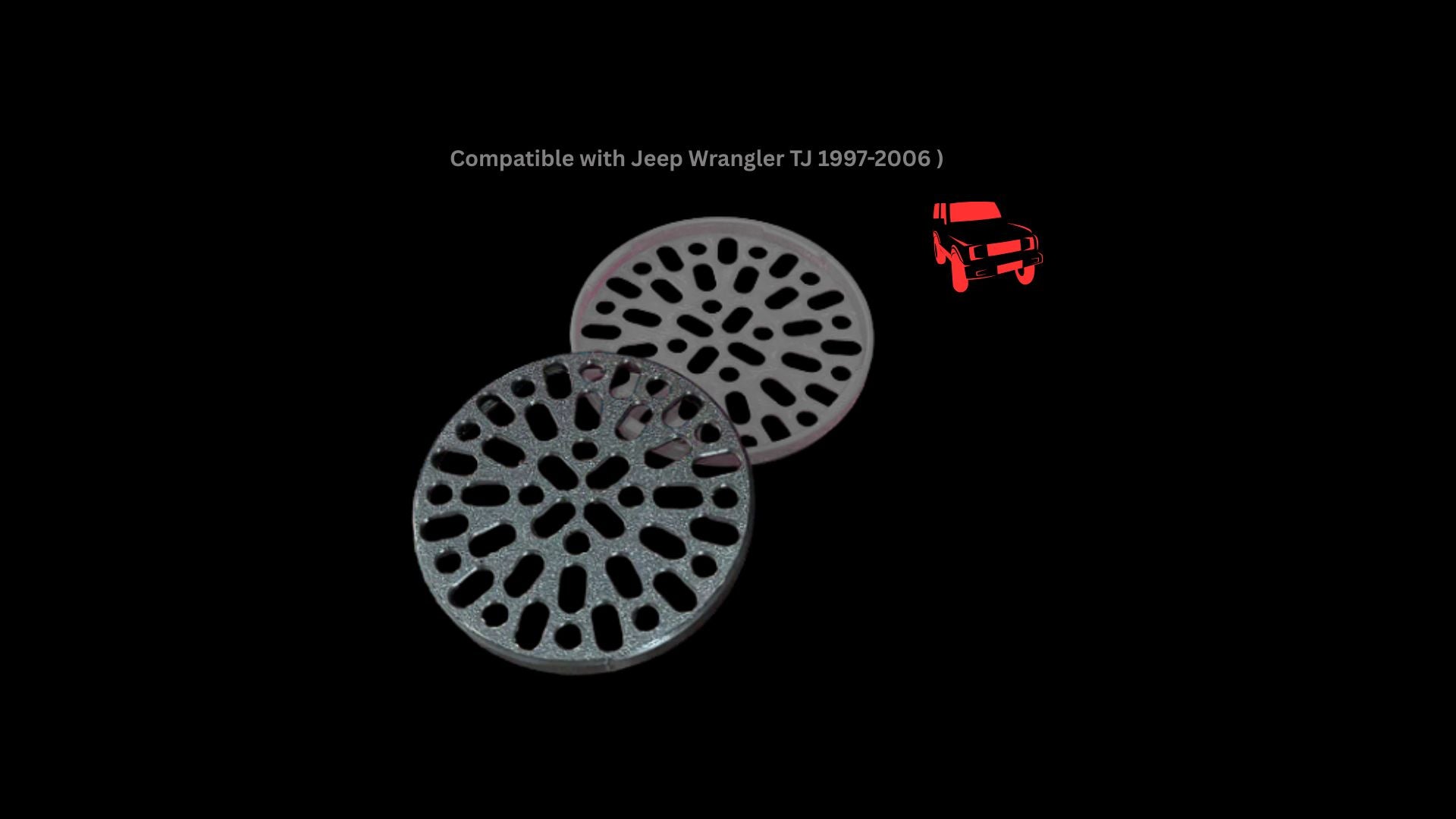 97-06 Jeep Wrangler TJ Air Intake Cone Debris Filter Screen Black