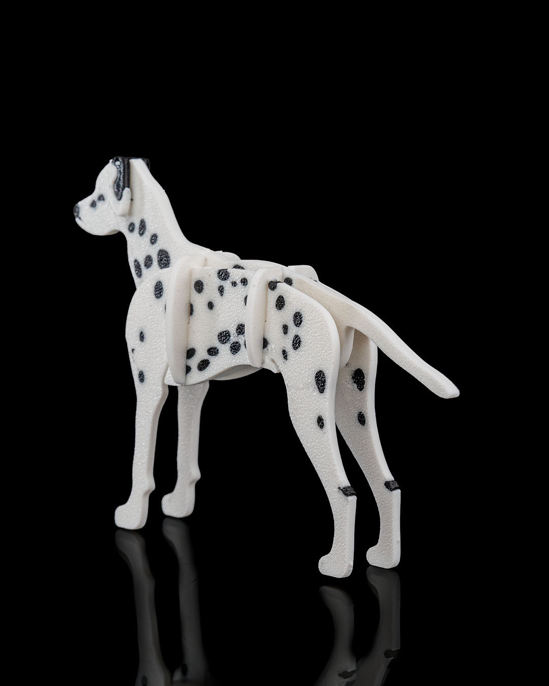3D Printed Dalmatian Kit - Set of 2 - Articulated PLA Model - DIY Puzzle & Unique Desk Decor