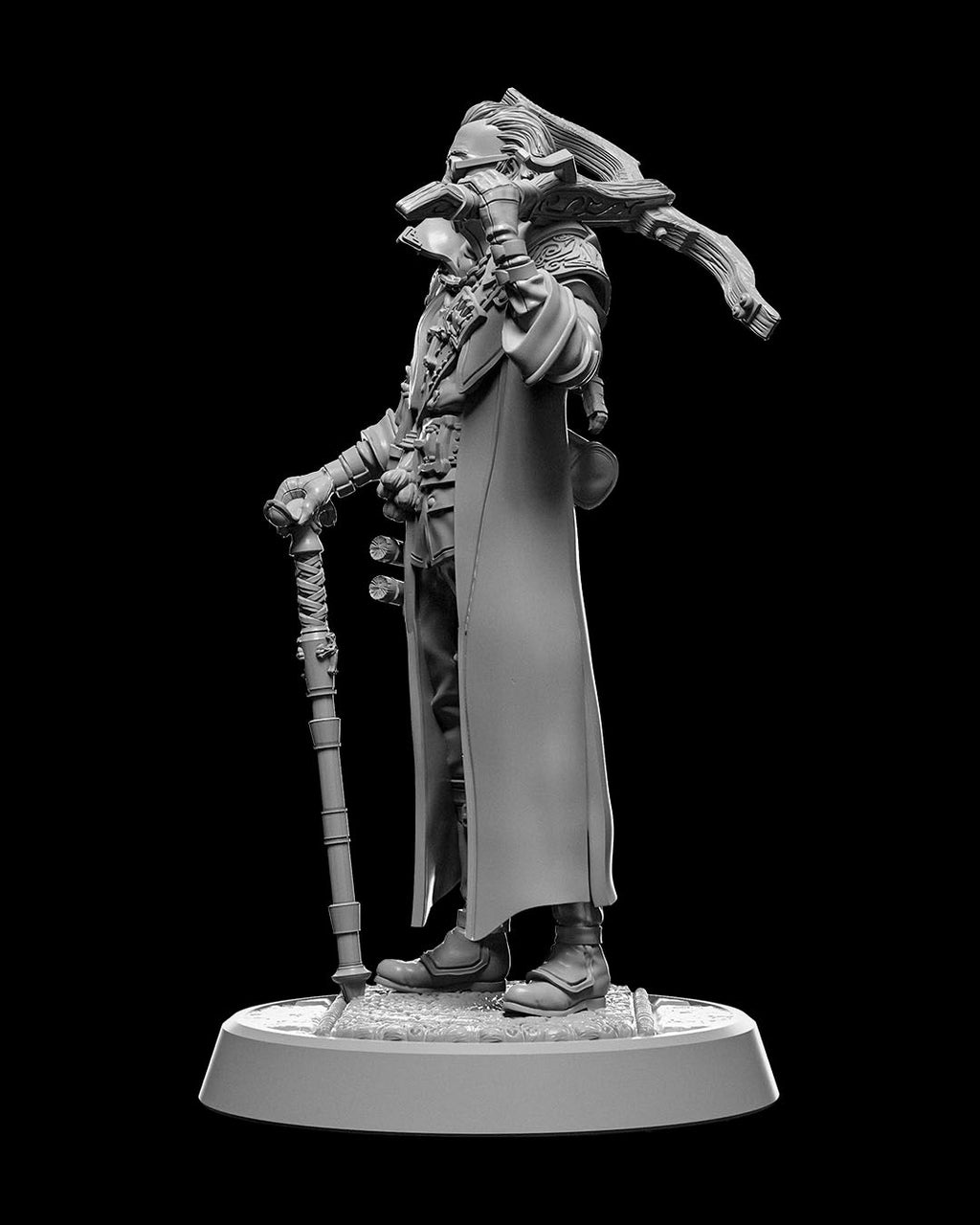 Arcane Hunter Miniature – 32mm Scale for Tabletop RPGs