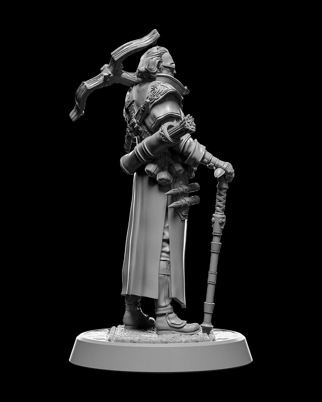Arcane Hunter Miniature – 32mm Scale for Tabletop RPGs