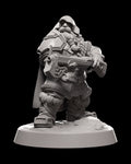 Dwarf Ranger Miniature - High-Detail Resin Figure for Tabletop RPGs and Wargames
