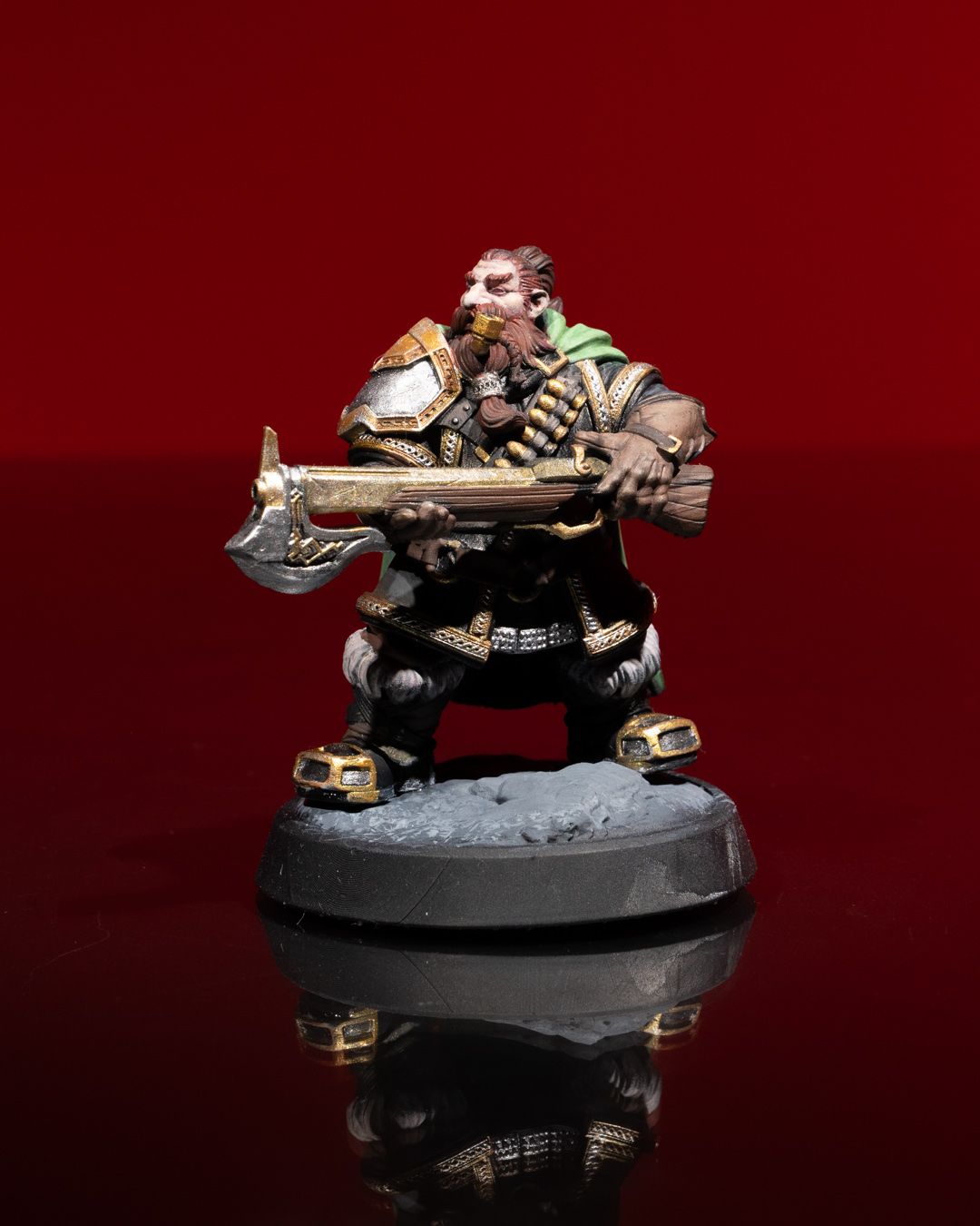 Dwarf Ranger Miniature - High-Detail Resin Figure for Tabletop RPGs and Wargames