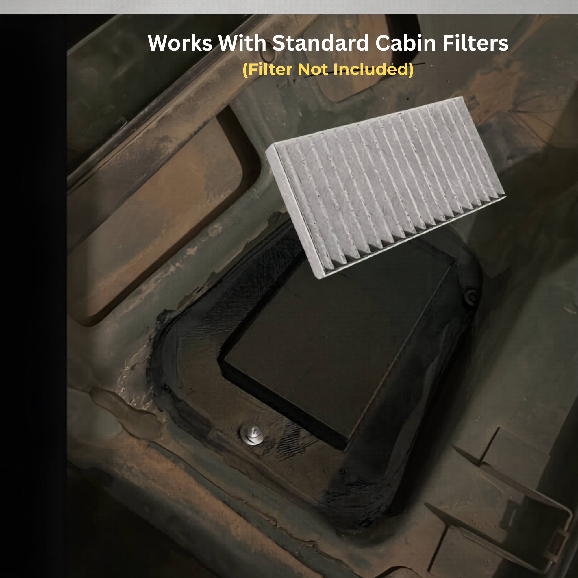 Jeep Wrangler TJ LJ Cabin Air Filter Adapter 2003-2006 3D Printed Retrofit Kit