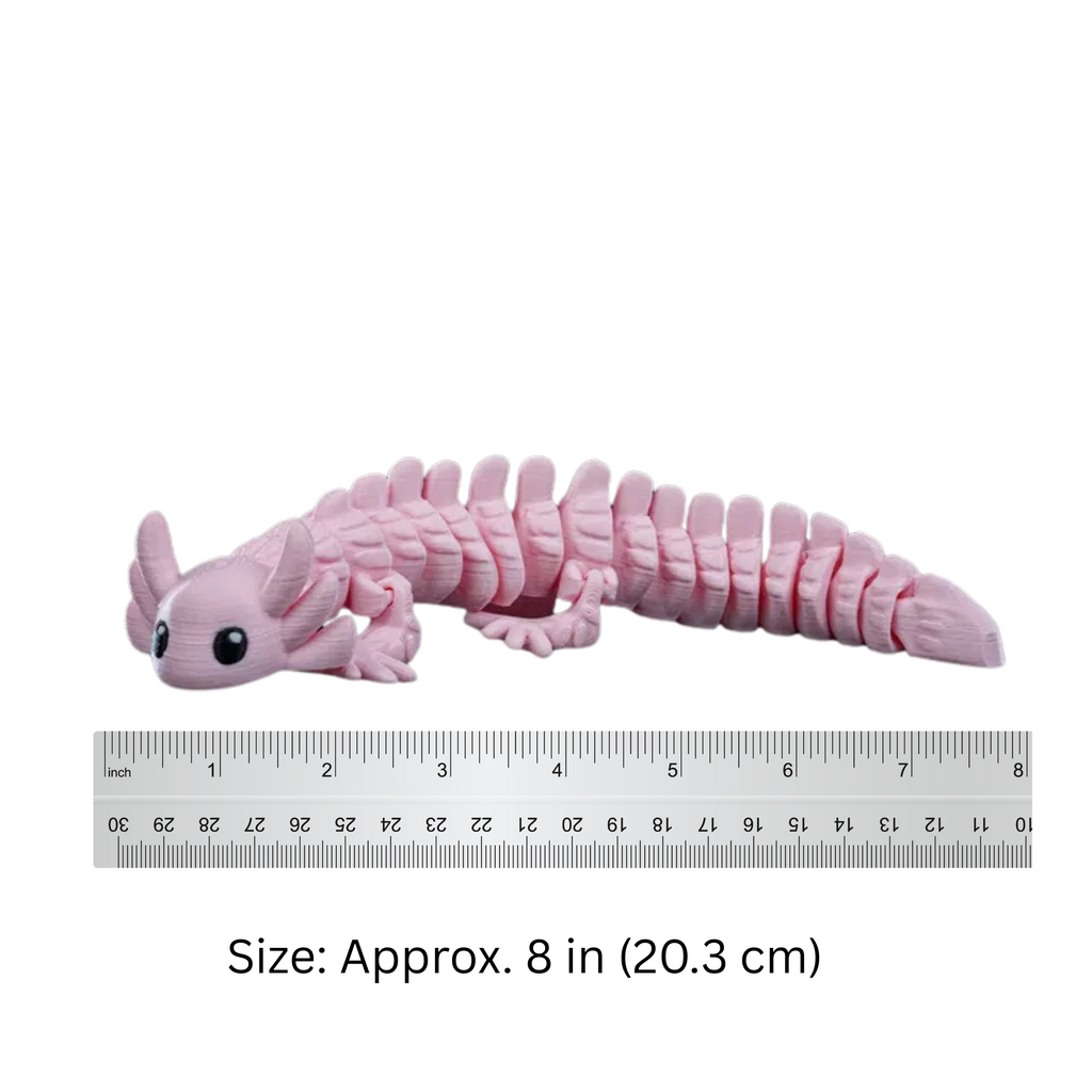 3D-Printed Flexi Axolotl – Adorable, Articulated & Fun!