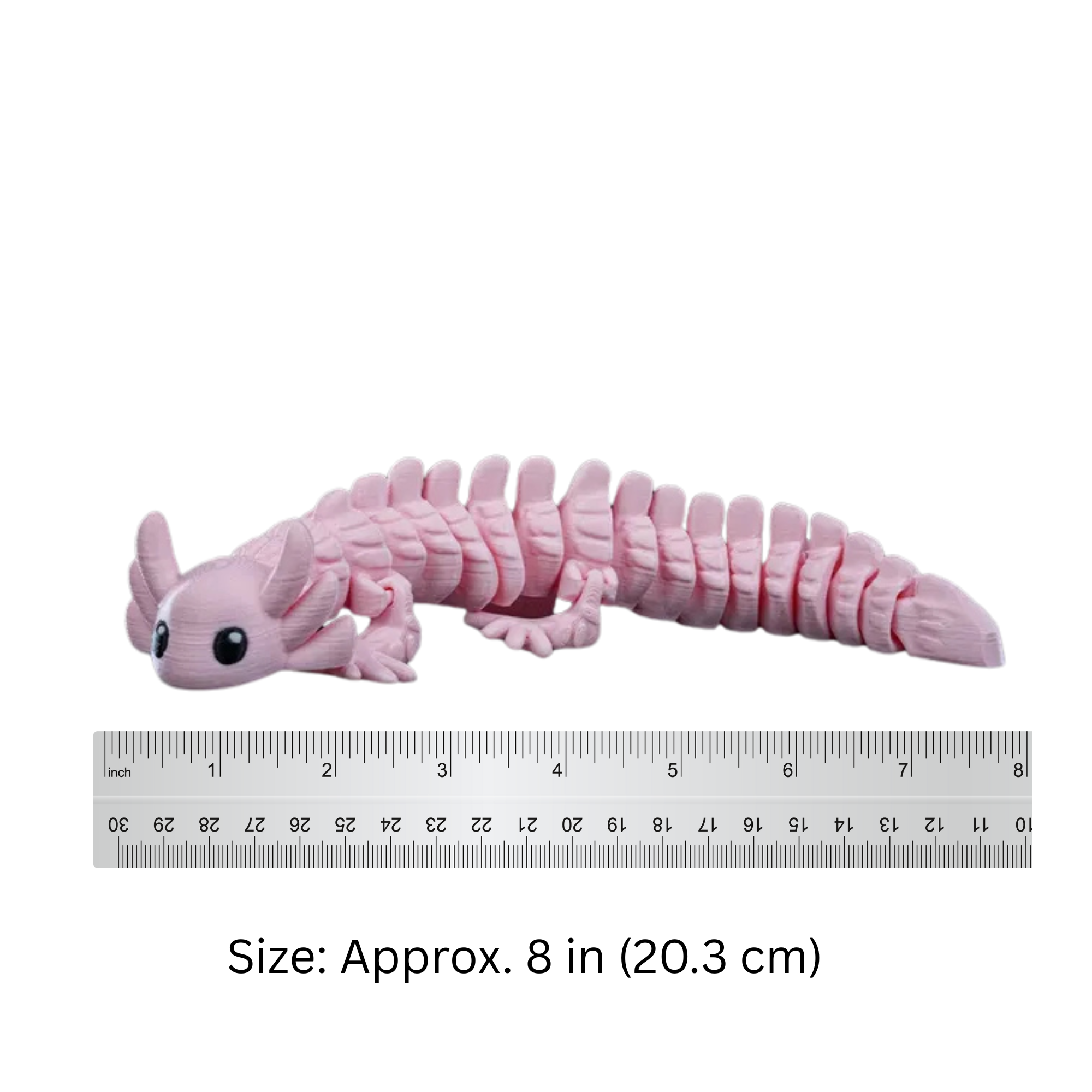 3D-Printed Flexi Axolotl – Adorable, Articulated & Fun!