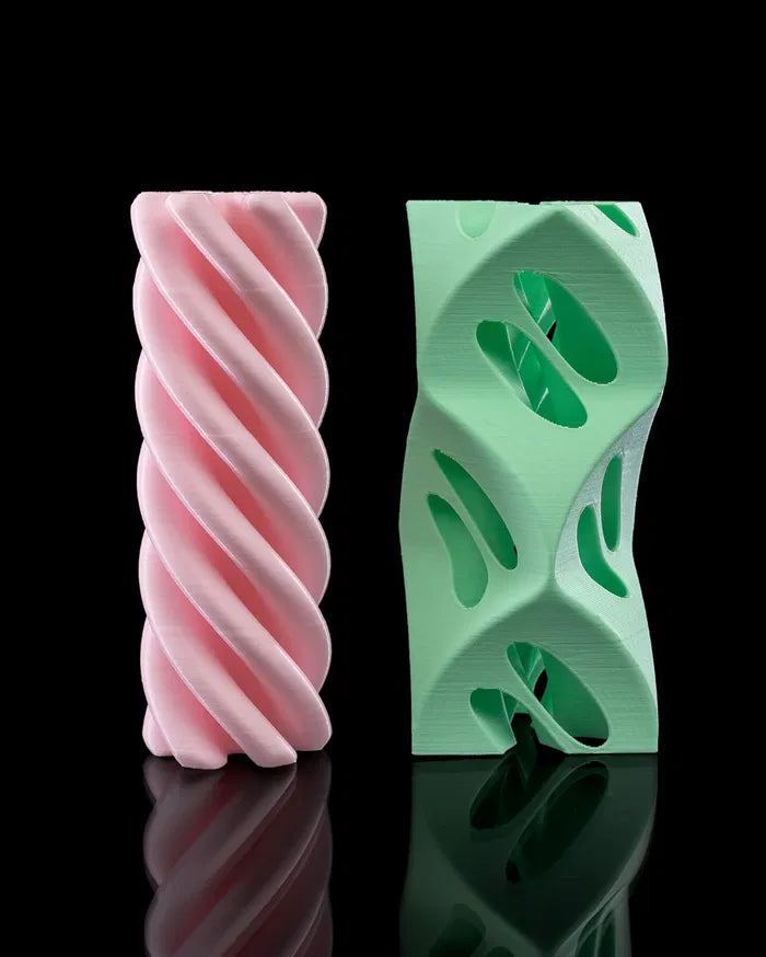 3-Pack 3D Printed Optical Illusion Helix Sculptures – Unique Spiral Fidget Decor Set – Impossible Cone Style Desk Toys for Adults & Kids