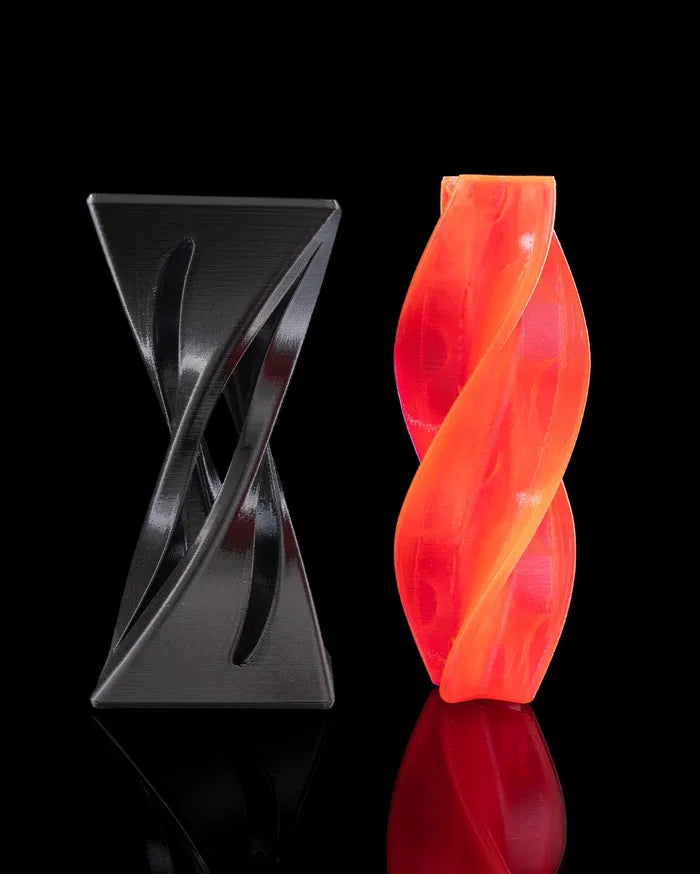 3-Pack 3D Printed Optical Illusion Helix Sculptures – Unique Spiral Fidget Decor Set – Impossible Cone Style Desk Toys for Adults & Kids