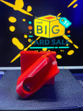 Left-Side Belt Clip Fishing Rod Holder - 3D Printed PETG Red