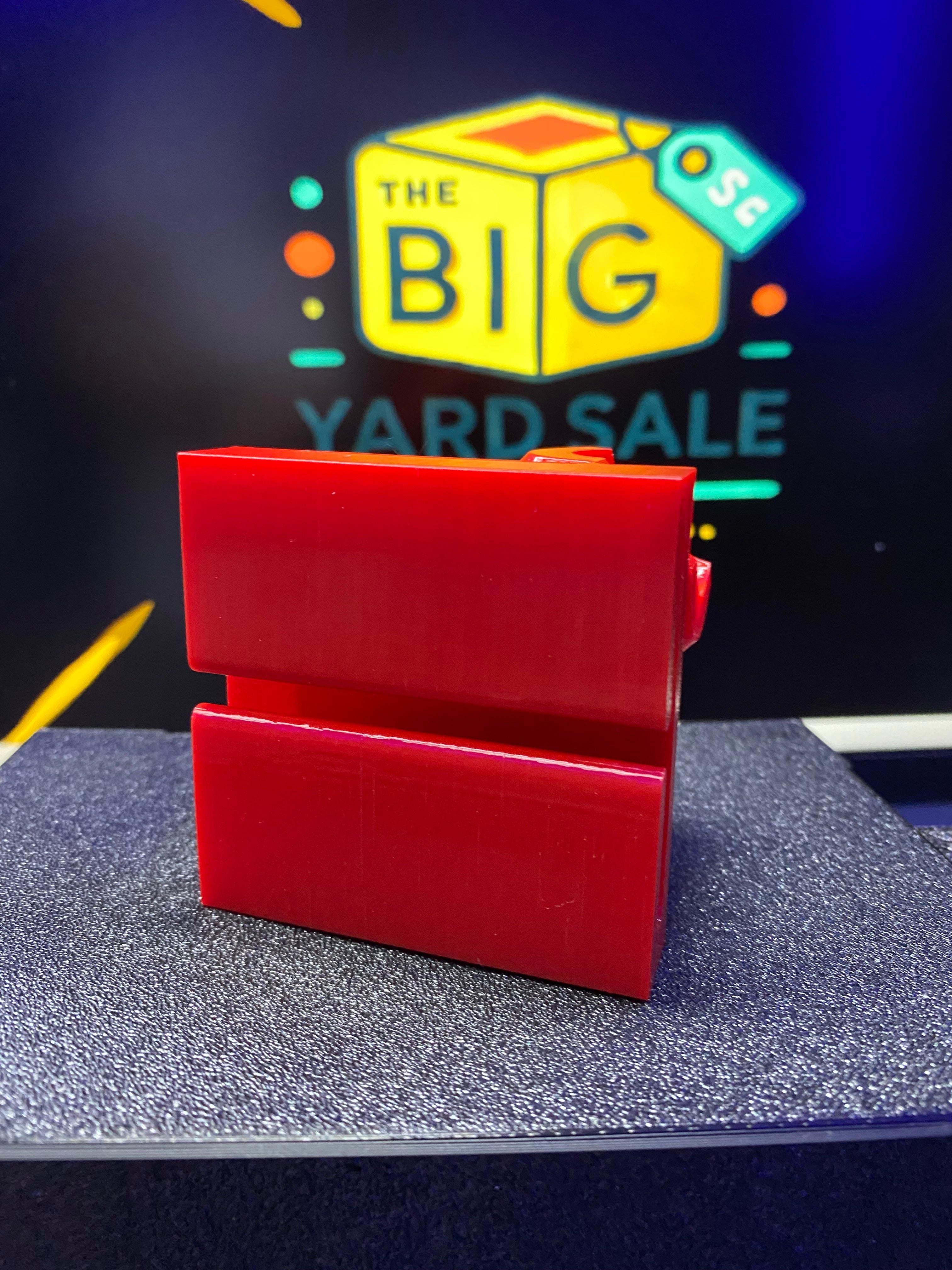 Left-Side Belt Clip Fishing Rod Holder - 3D Printed PETG Red
