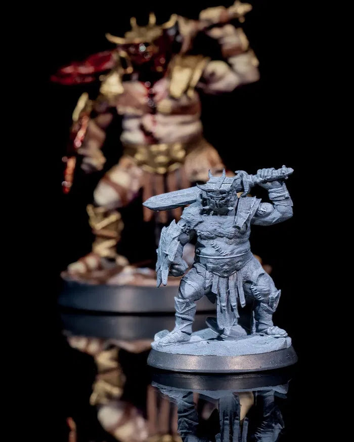 Warlord Orc Champion – 32mm & 75mm Miniature for Tabletop RPGs