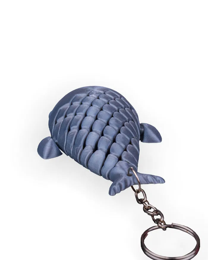 🐟 Grumpy Fish – 3D Printed Articulated Keychain Figurine