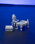 32mm Tabletop Furniture & Props Set – Unpainted Resin Terrain – 3 Pieces