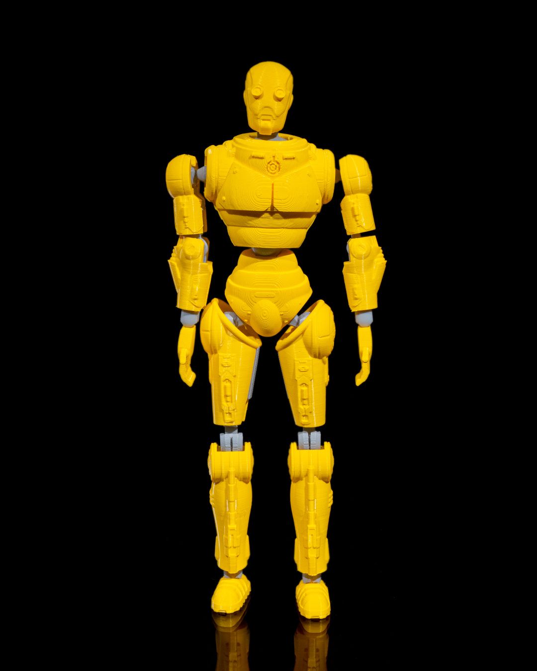 3D Printed Articulated Robot Figures – Set of 2 (PLA) | Mystery Colors!