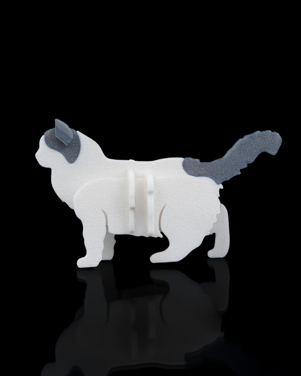 3D Printed Cat Kit - Set of 2 - Articulated PLA Model - DIY Puzzle & Unique Desk Decor