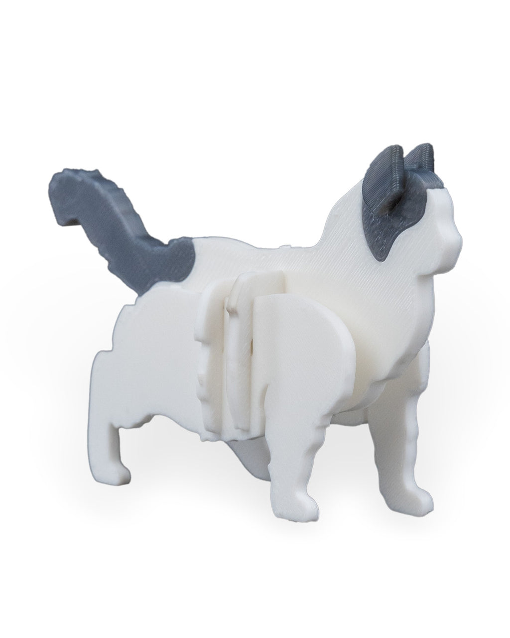 3D Printed Cat Kit - Set of 2 - Articulated PLA Model - DIY Puzzle & Unique Desk Decor
