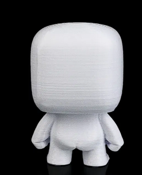 👻 3D Printed Designer Toy: Angry Blank White Figure (DIY) 🎨