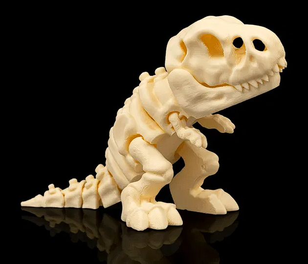 🦴 3D Printed Fossil Art: Detailed T-Rex Skeleton Figure 🦖